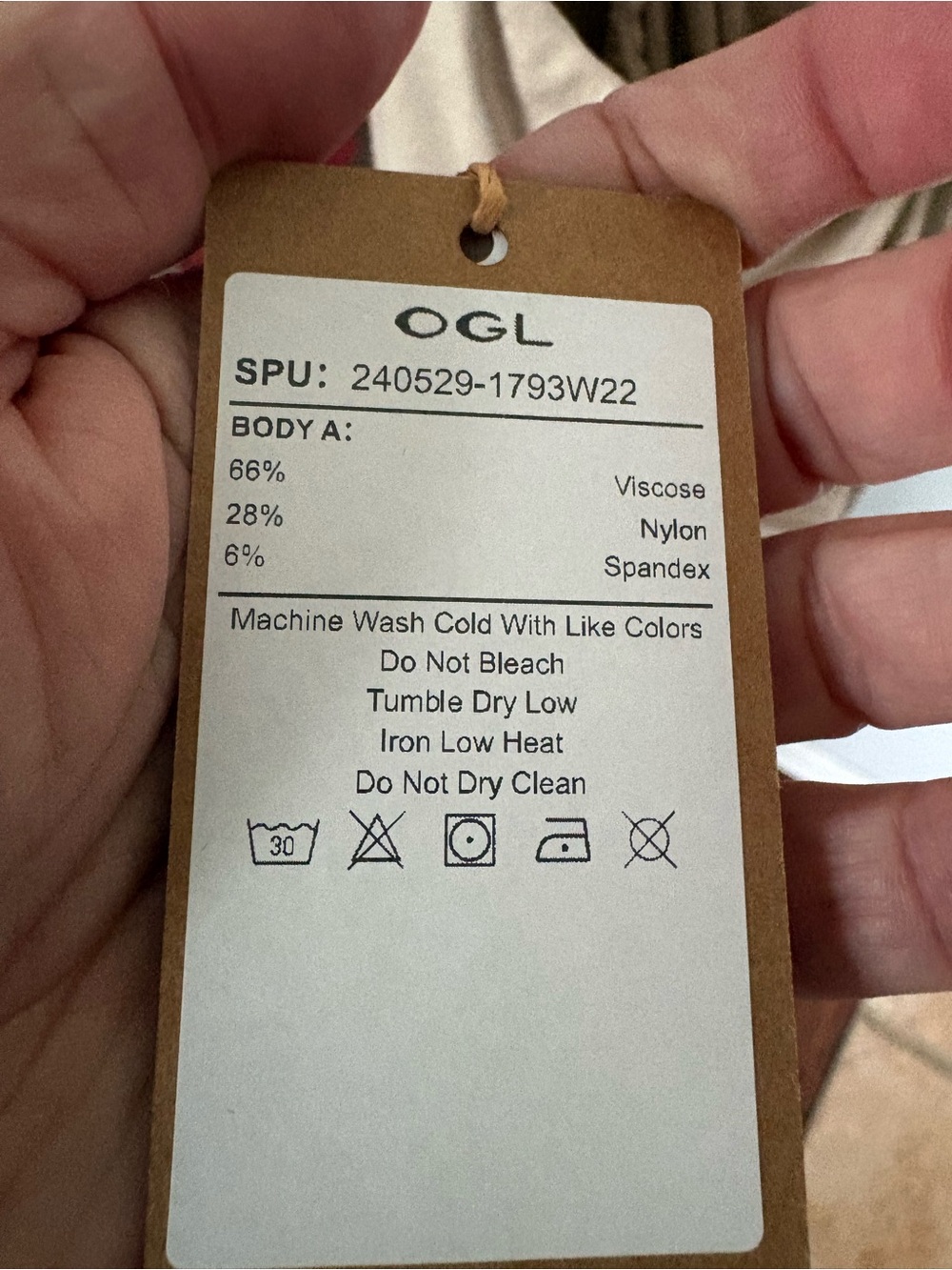 OGL Neutral Beige Spaghetti-Strap Tank - Picture 5 of 6